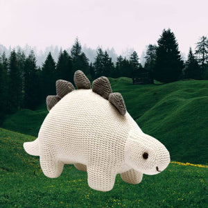 Knit Stegosaurus Dinosaur Rattle