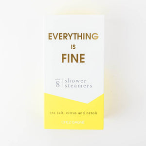 Everything is Fine Shower Steamers - Sea Salt, Citrus & Neroli - Set of 8 Tabs