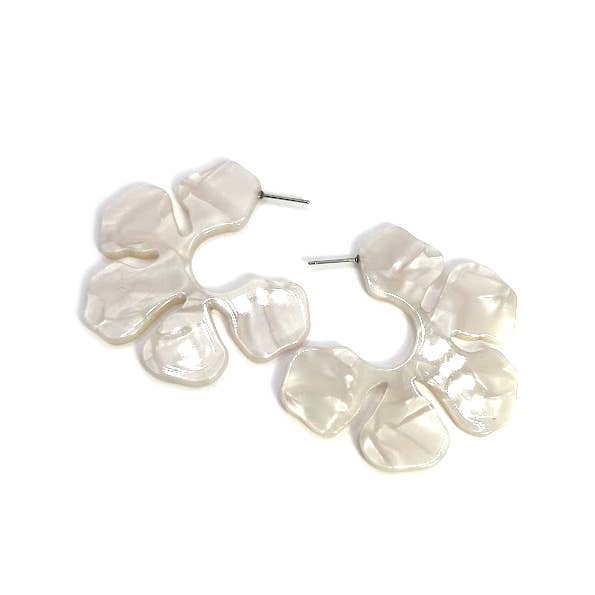 Acetate Flowe Earrings