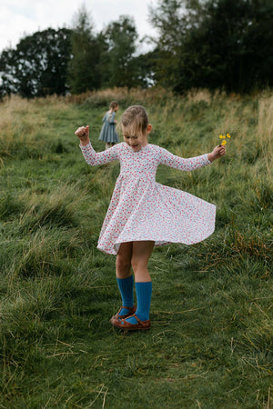 Twirl Dress - Cream Poppy