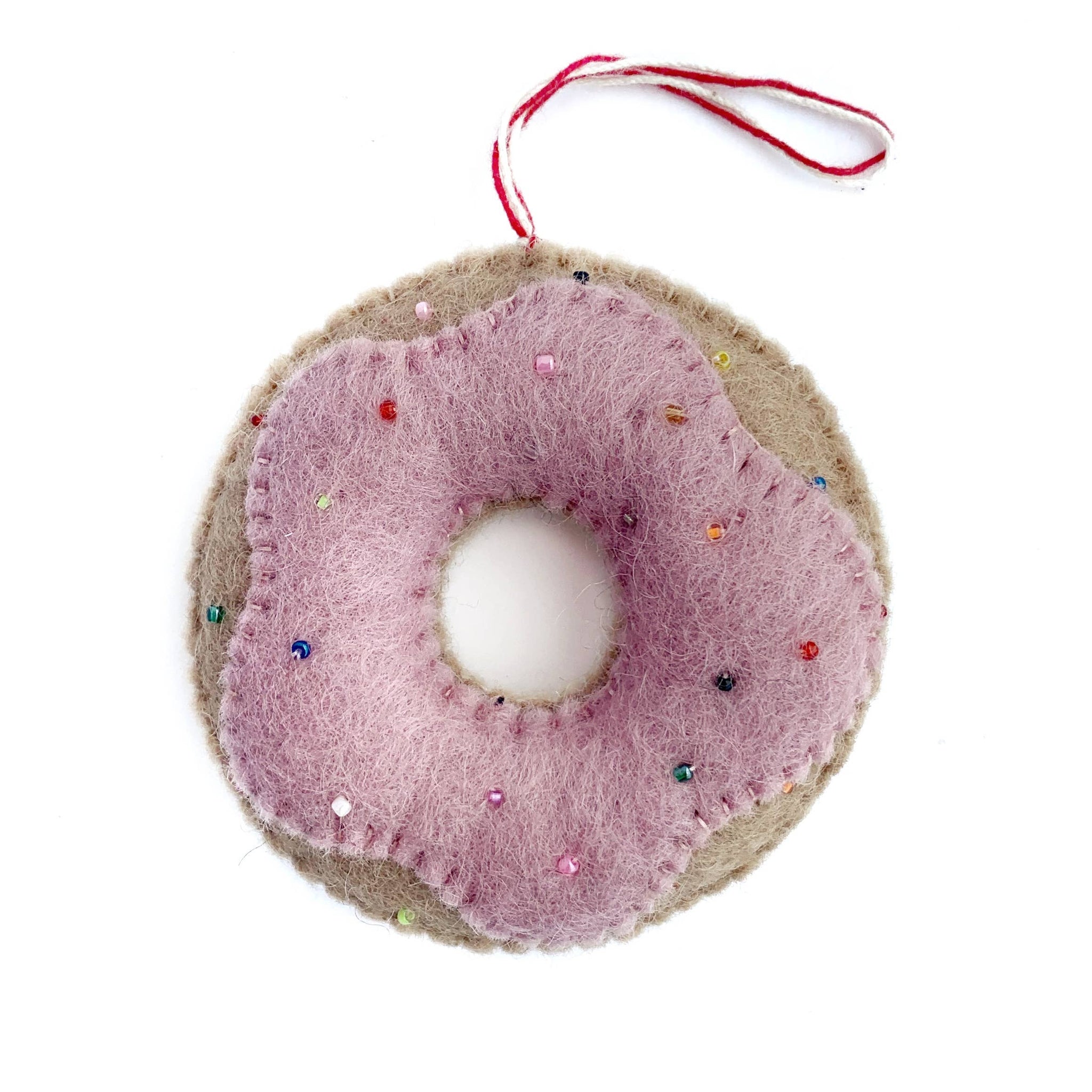 Donut Felt Wool Christmas Ornament