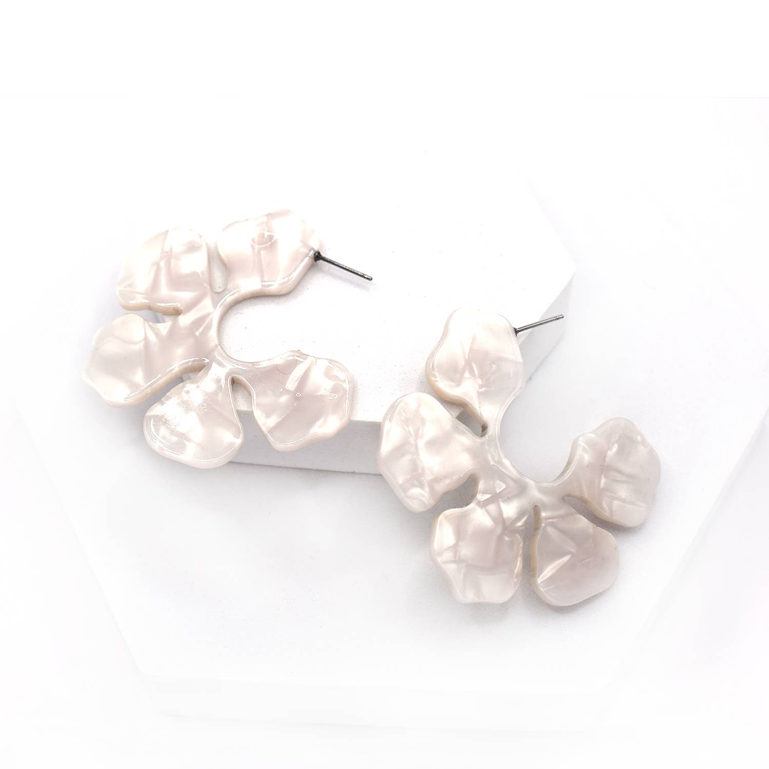 Acetate Flowe Earrings