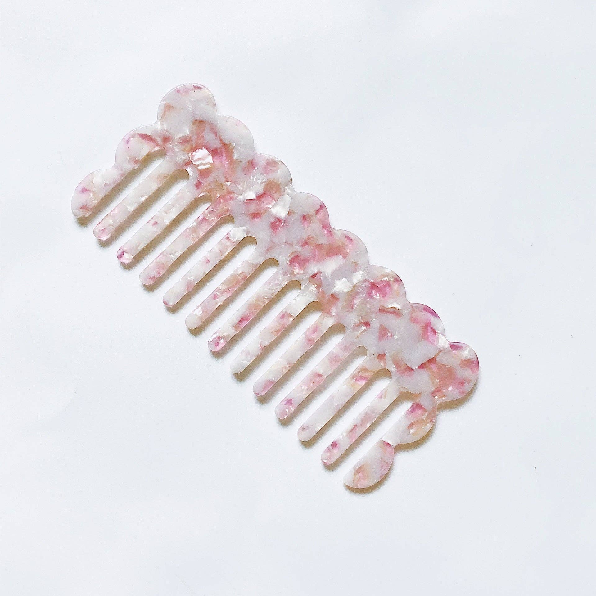 Wavy Acetate Anti-Static Mini Comb