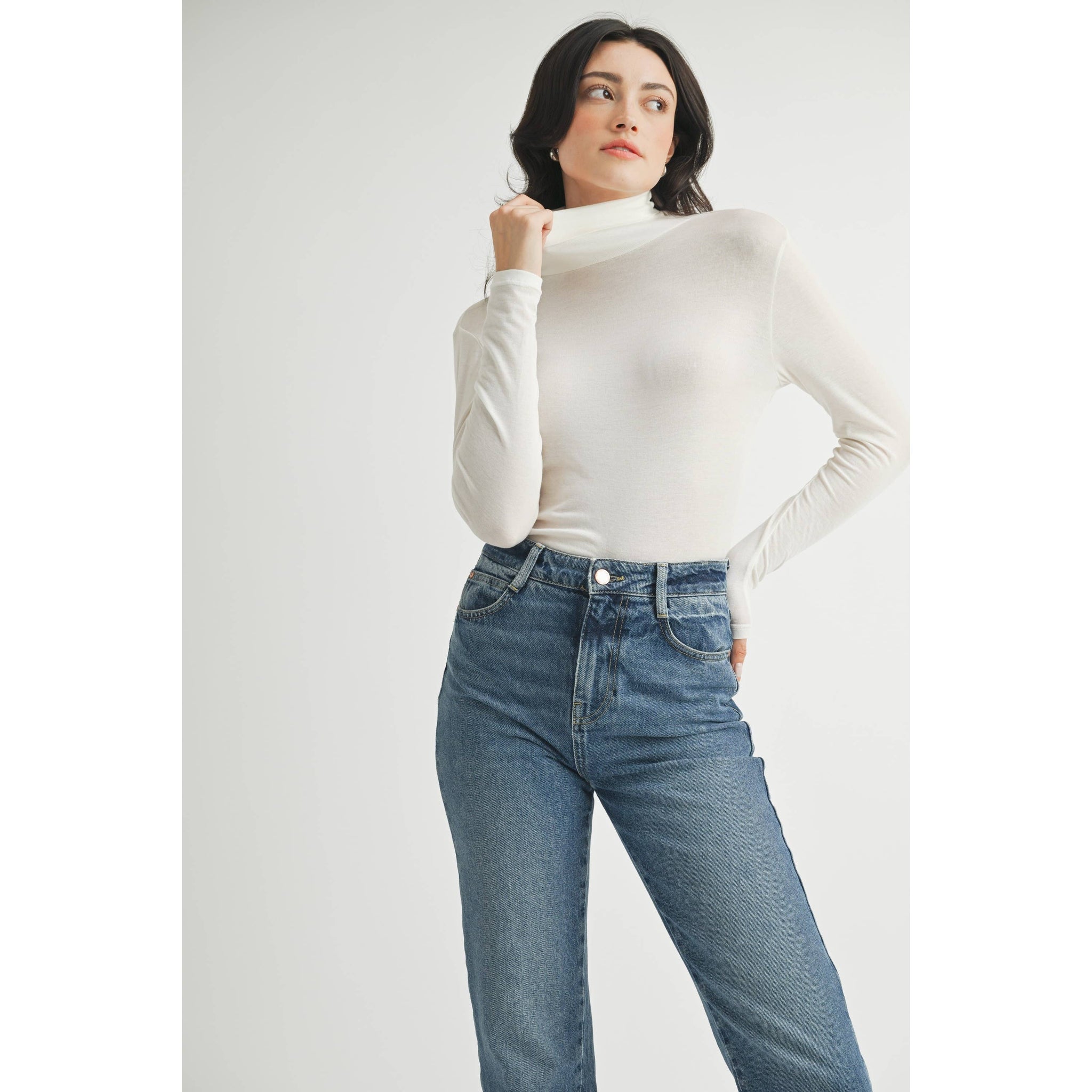 Benson Turtleneck Ivory