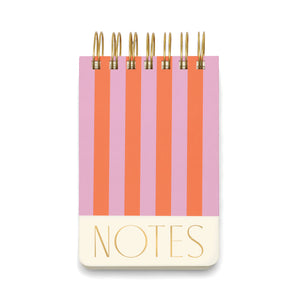 Twin Wire Notepad, 4" X 6" - Stripes