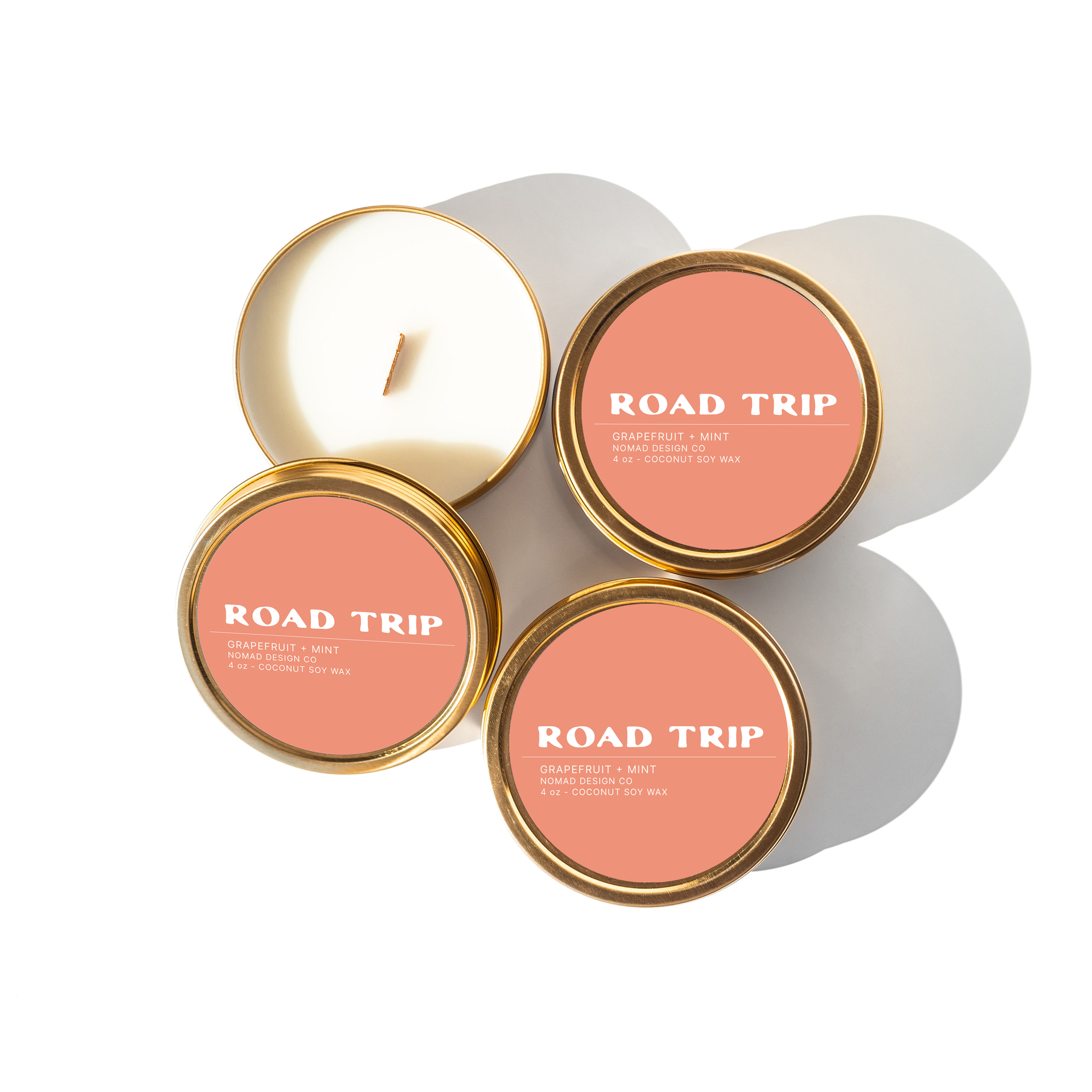 Road Trip Travel Tin Candle