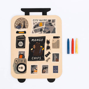Jumbo Suitcase Paper Coloring Book