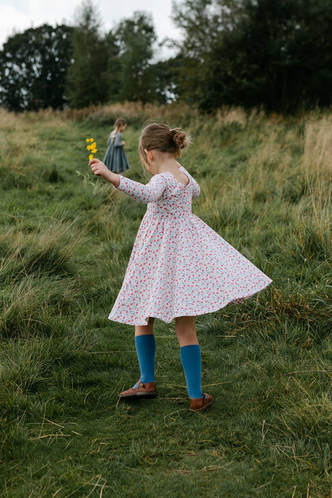 Twirl Dress - Cream Poppy