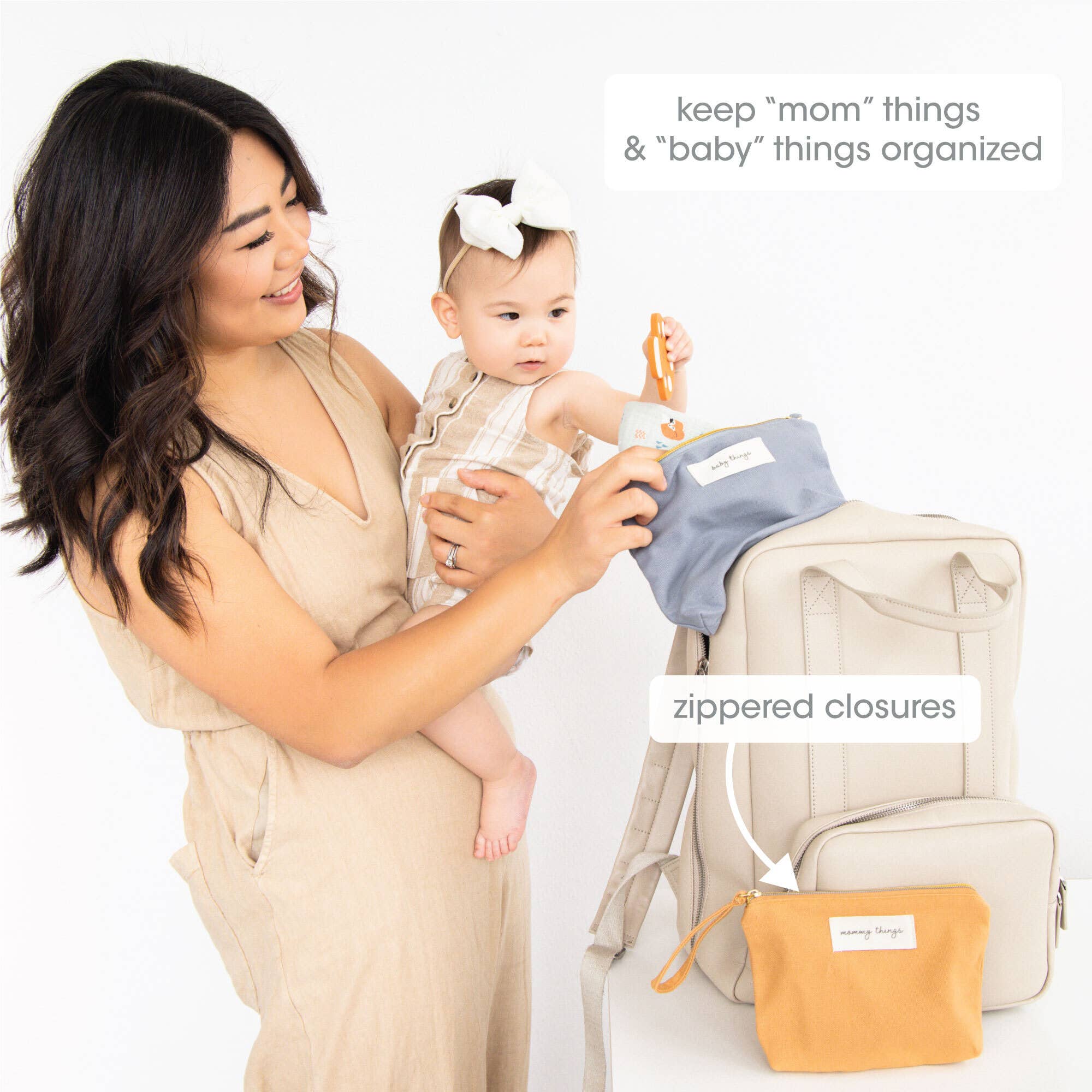 Mom Things & Baby Things Pouch Set