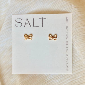 BOW STUDS | 18k gold