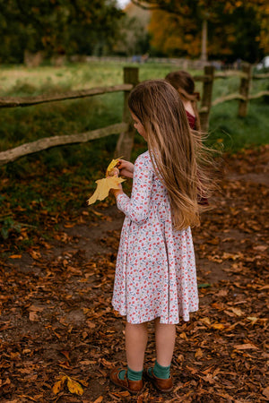 Twirl Dress - Cream Poppy