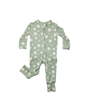 Daisy | Bamboo Zip Rompers