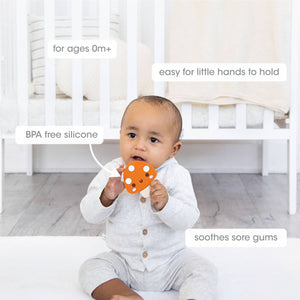 Mushroom Silicone Teether, BPA Free