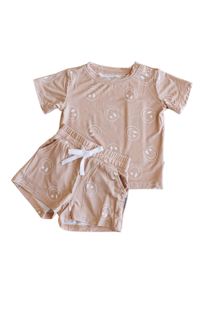 Starry Eyed Smiley | Bamboo Shortie Set