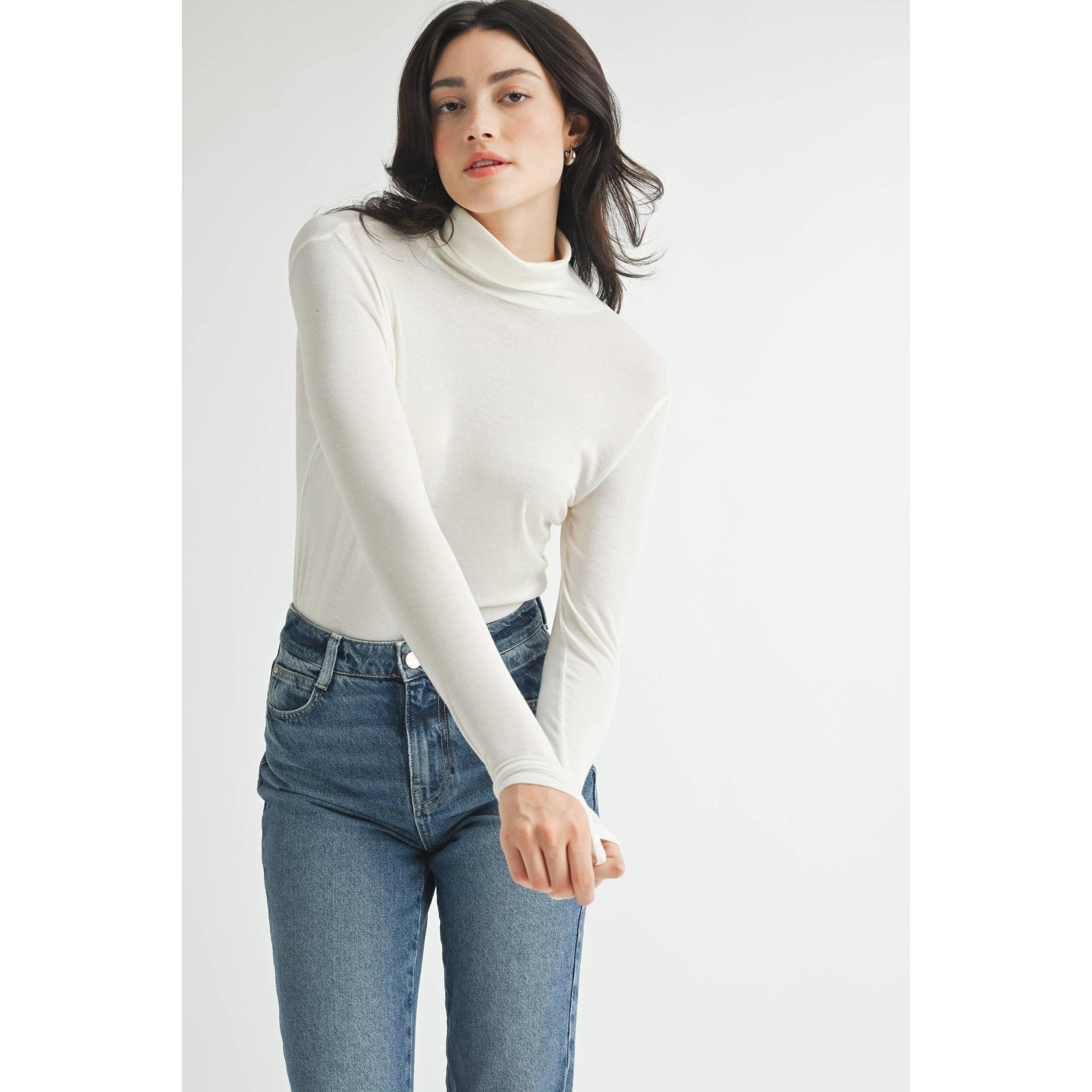 Benson Turtleneck Ivory