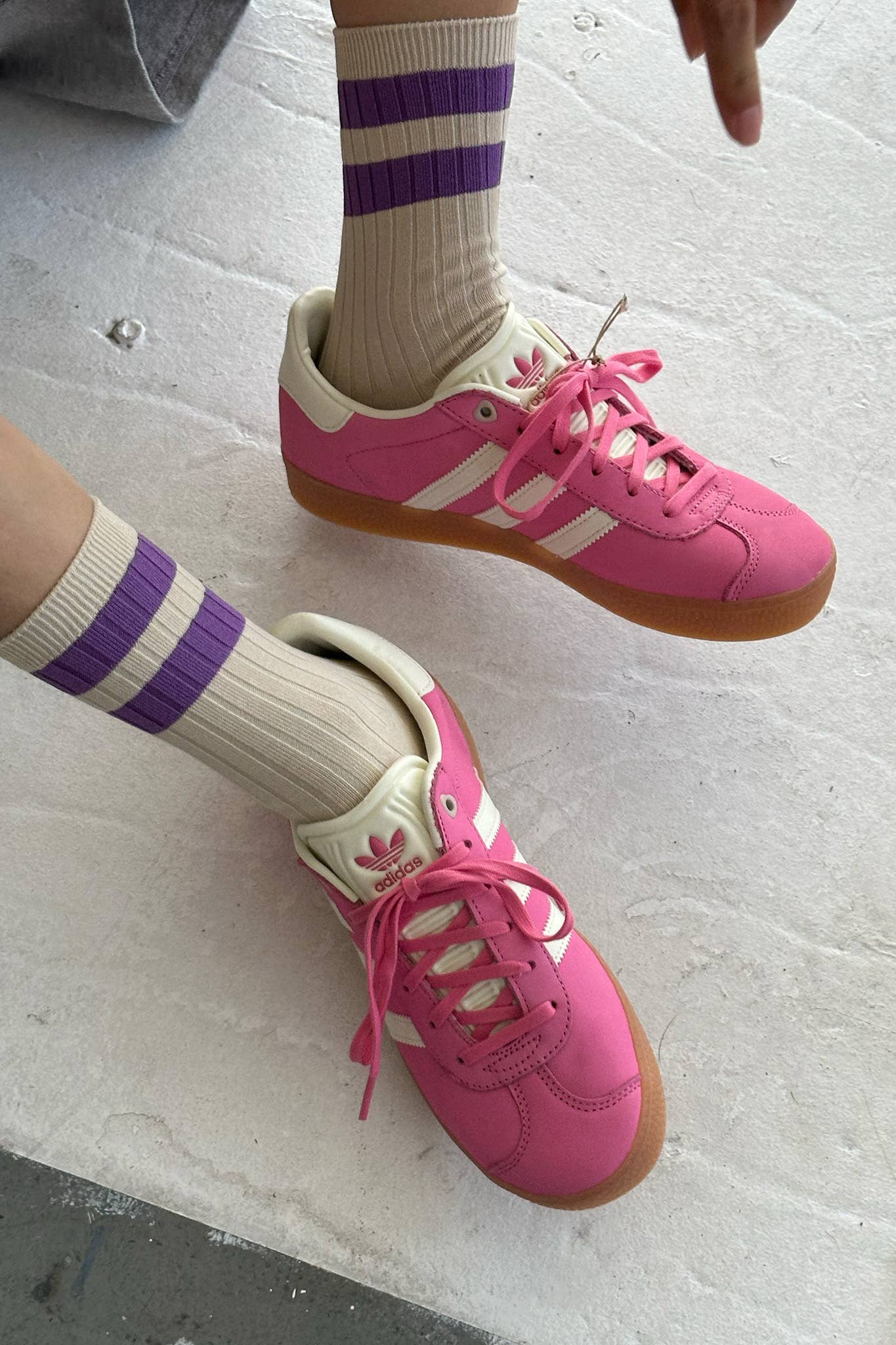 Her Socks - Varsity: Pink Stripe