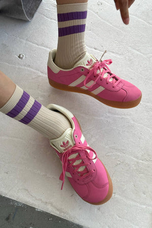 Her Socks - Varsity: Pink Stripe