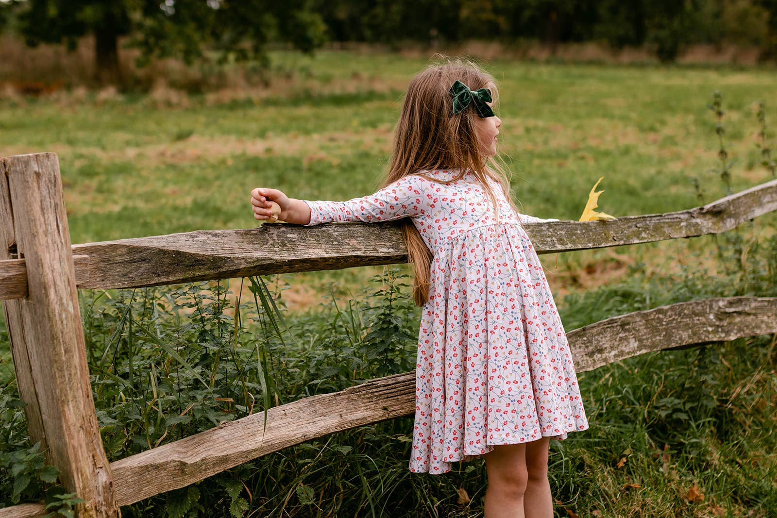 Twirl Dress - Cream Poppy