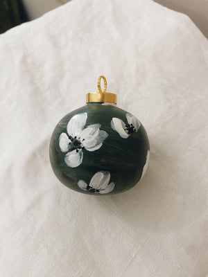 Hand Painted Ornament: Anenome