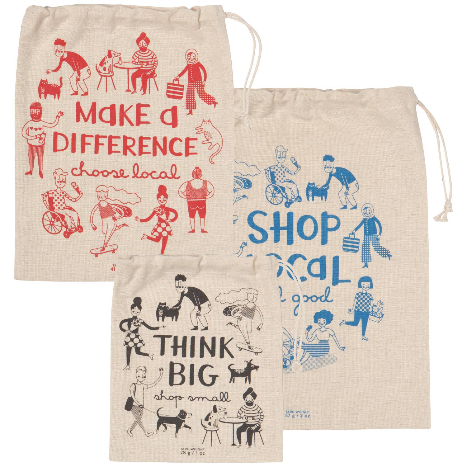 Shop Local Reusable Produce Bags Set of 3