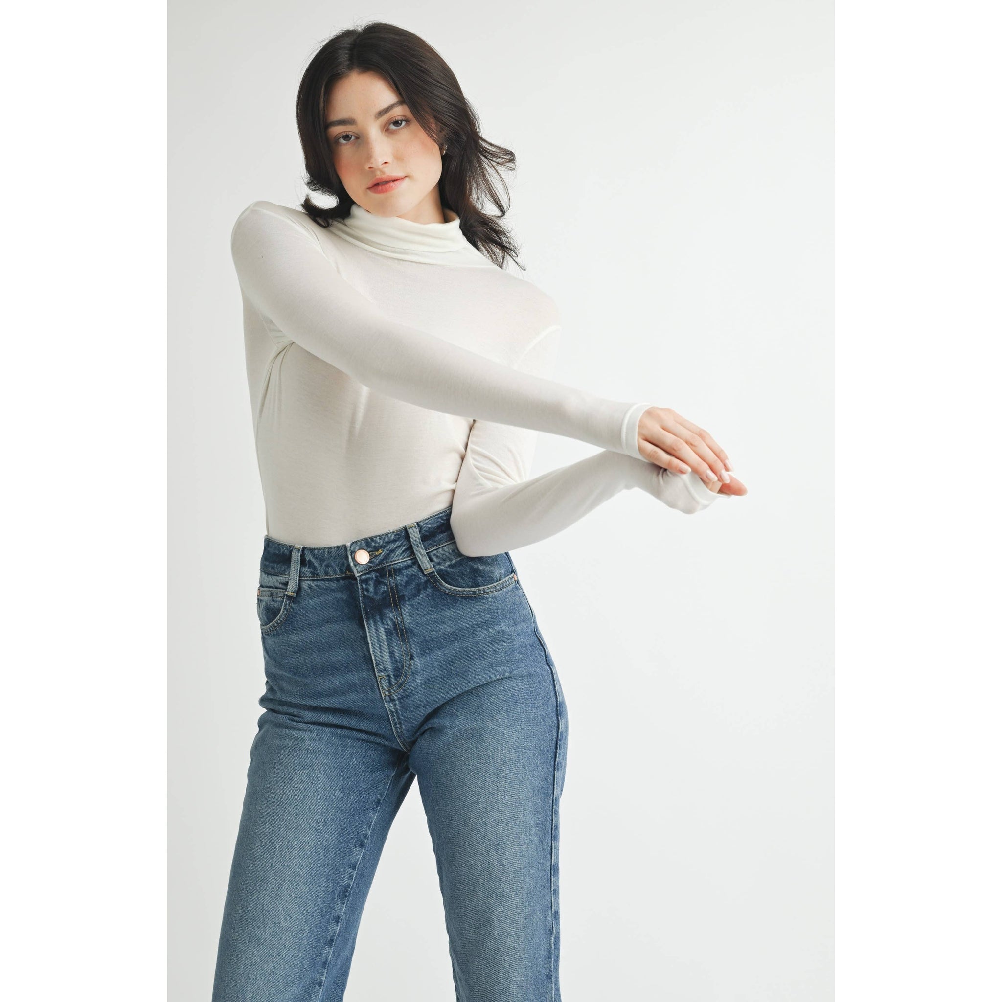 Benson Turtleneck Ivory