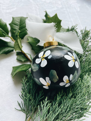 Hand Painted Ornament: Magnolia