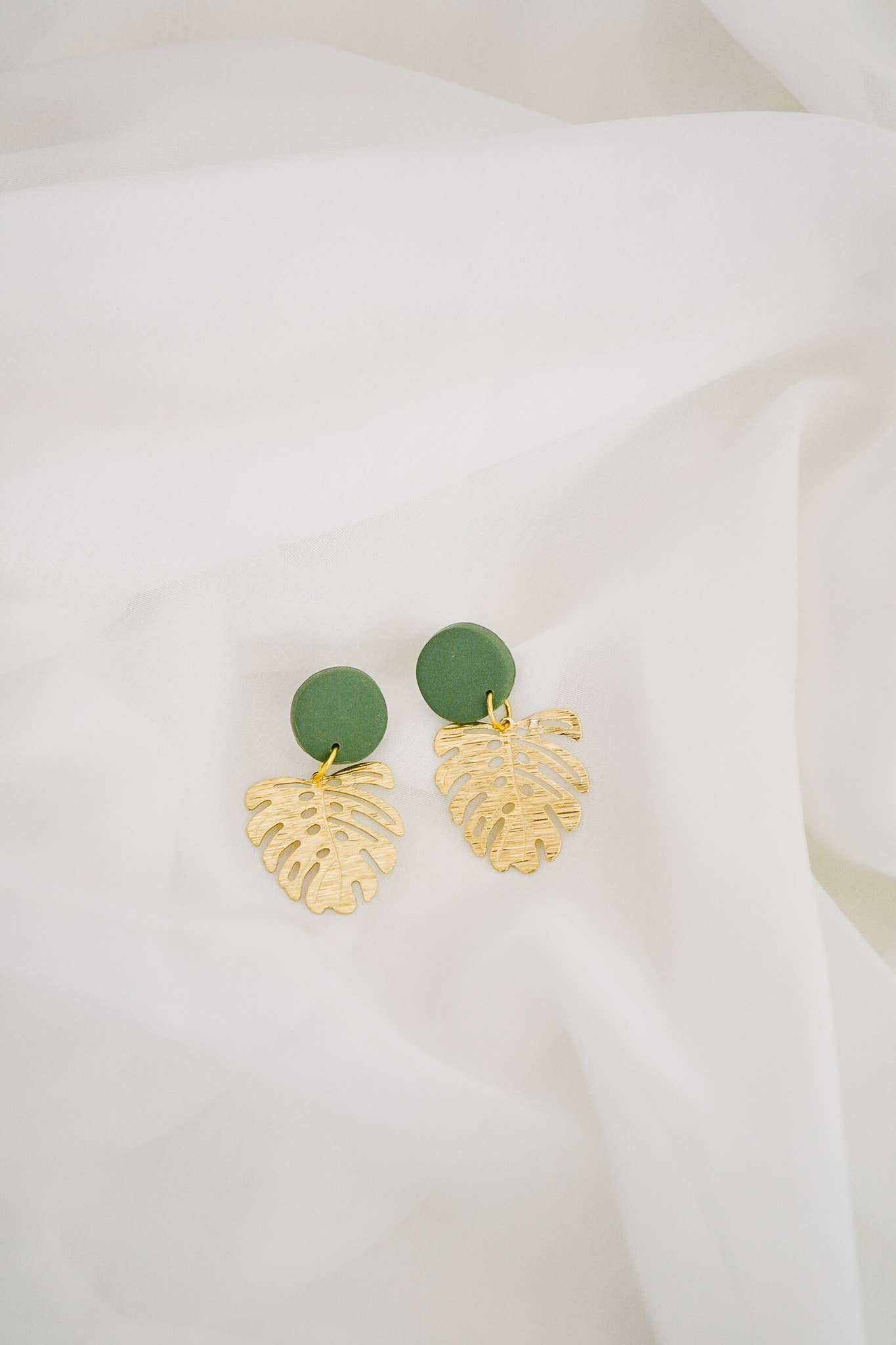 Monstera Earrings