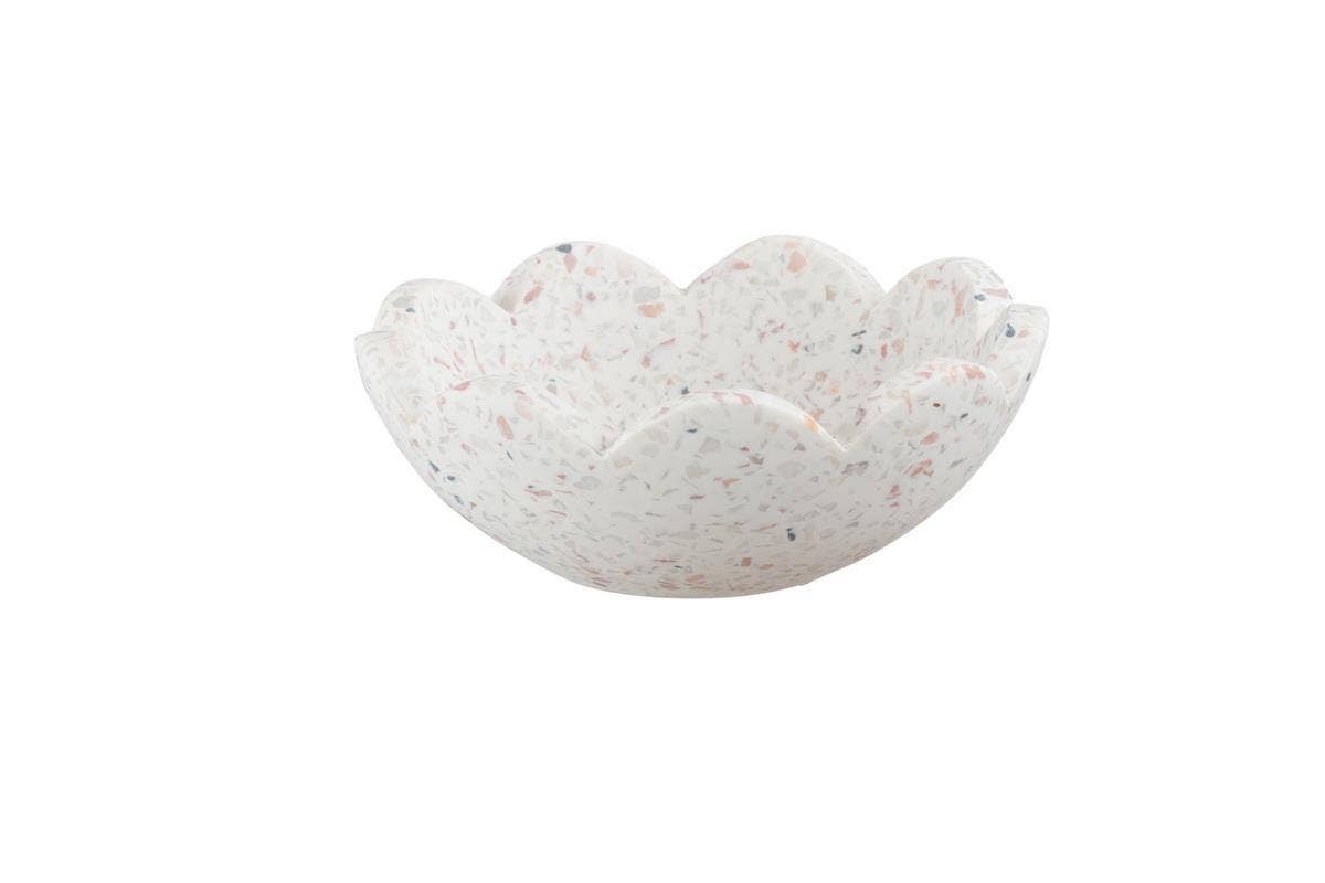 Terrazzo Tray with Scalloped Edge