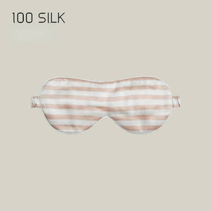 Silk Eye Mask with Zebra Print