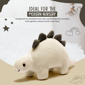 Knit Stegosaurus Dinosaur Rattle