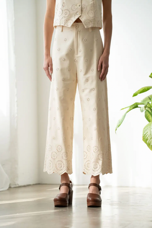 Evie Eyelet Pants