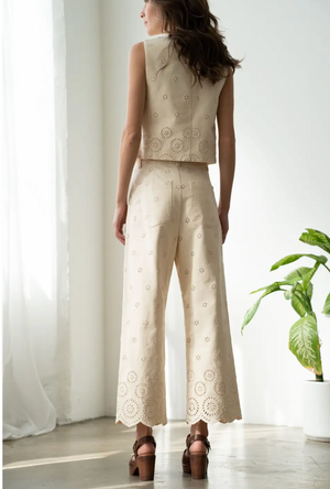 Evie Eyelet Pants