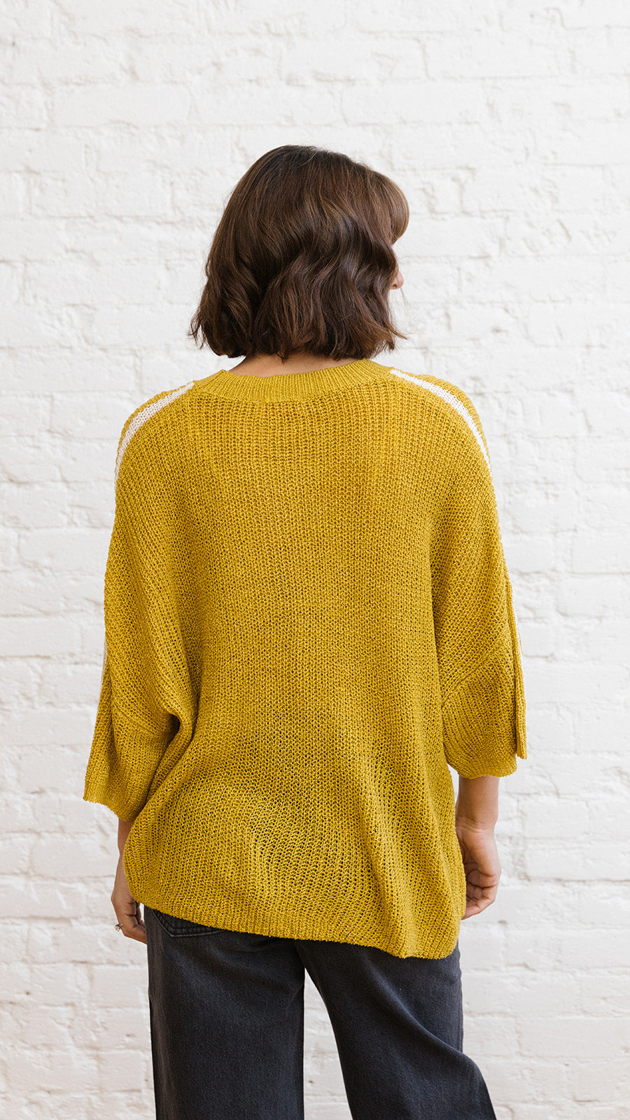 Cumberland Sweater Mustard/Ivory