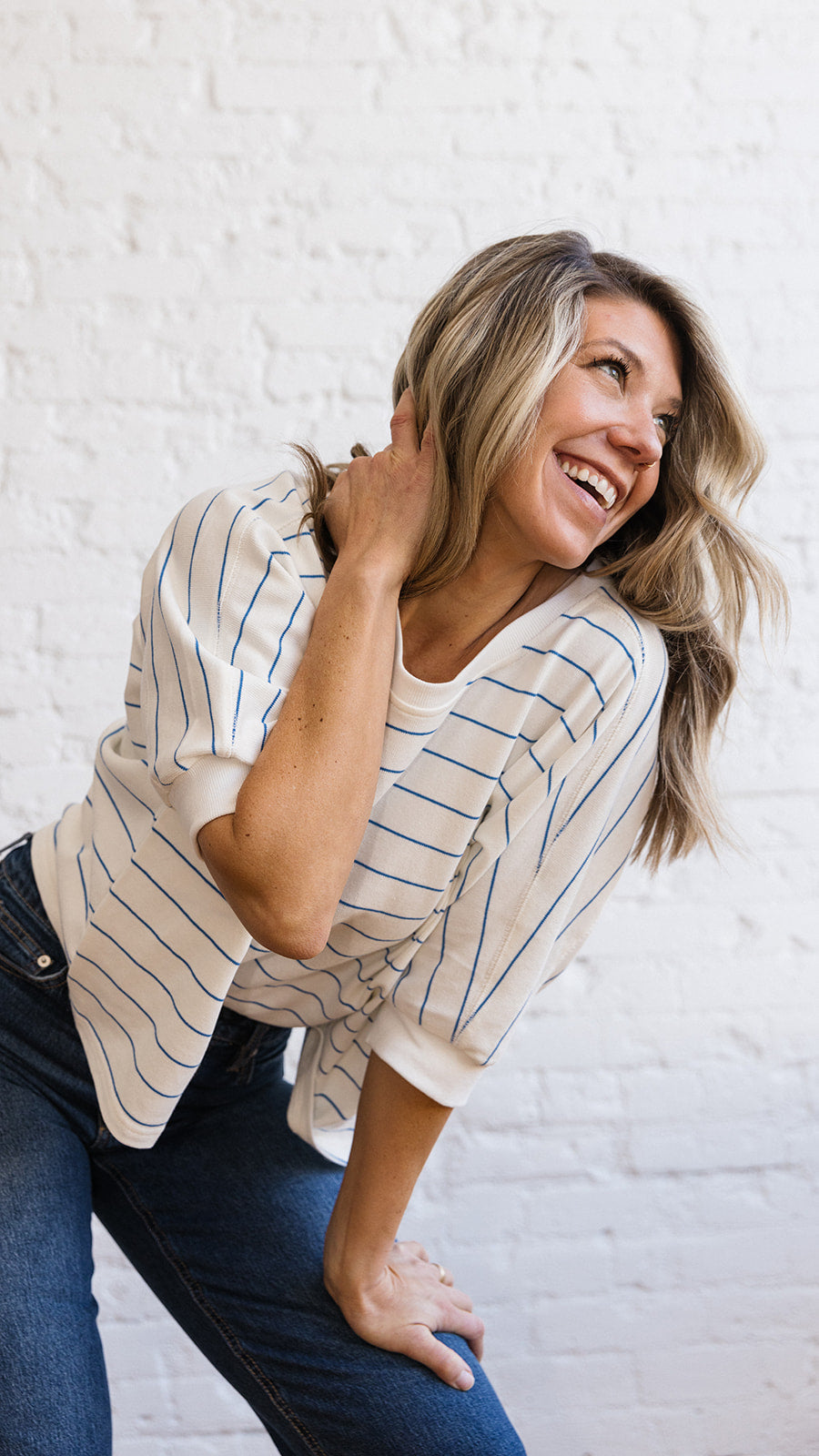 Ella Stripe Dolman Top