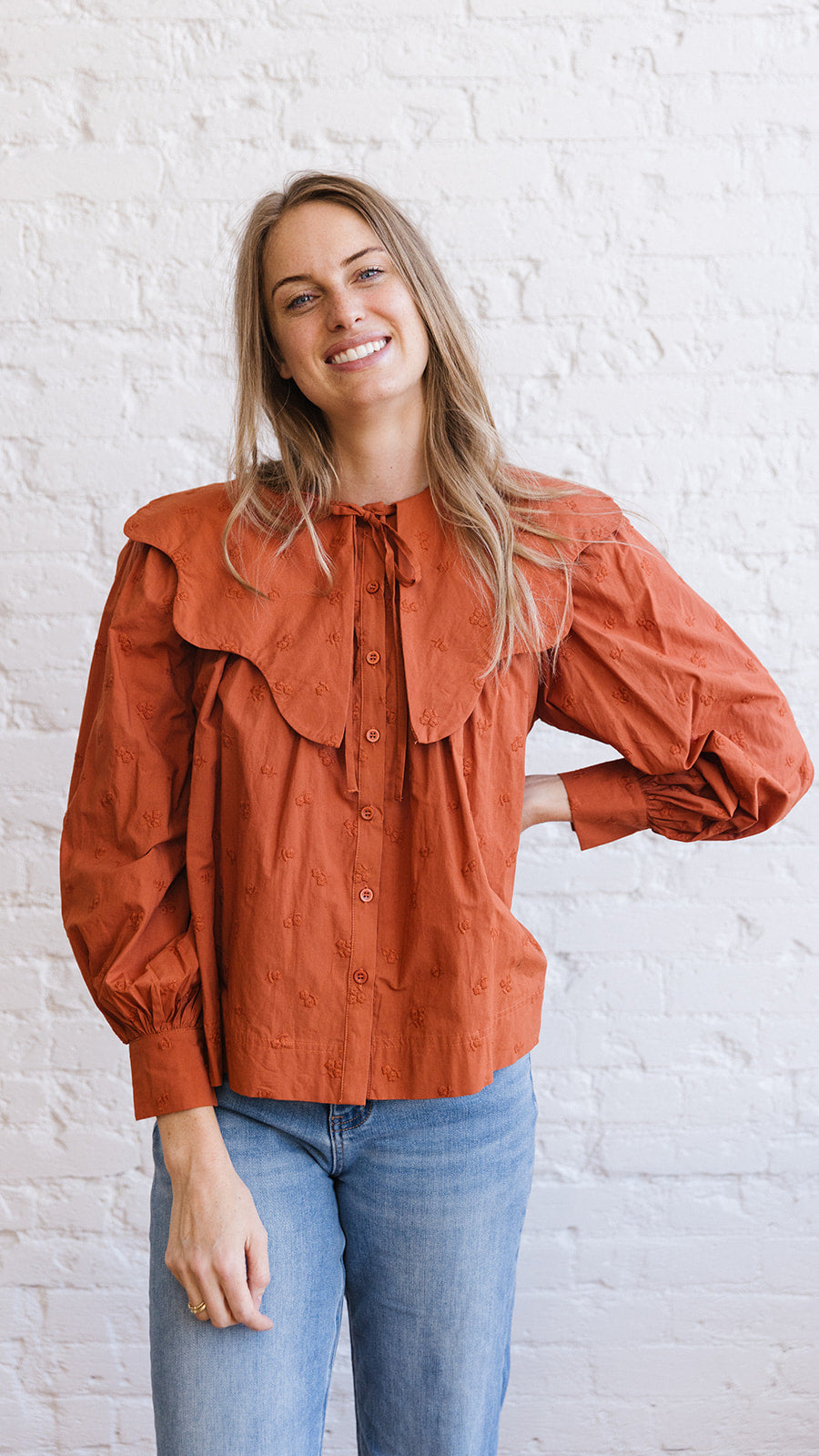 Darcy Terracotta Top