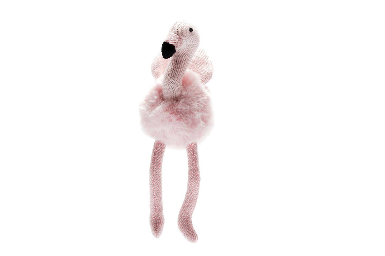 Knitted Pink Flamingo Baby Rattle