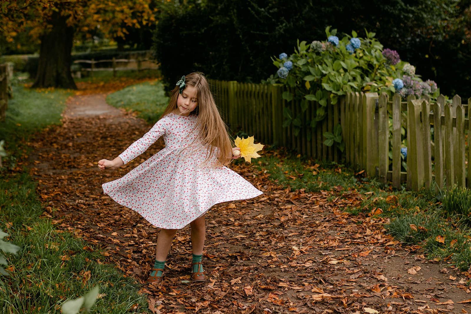 Twirl Dress - Cream Poppy