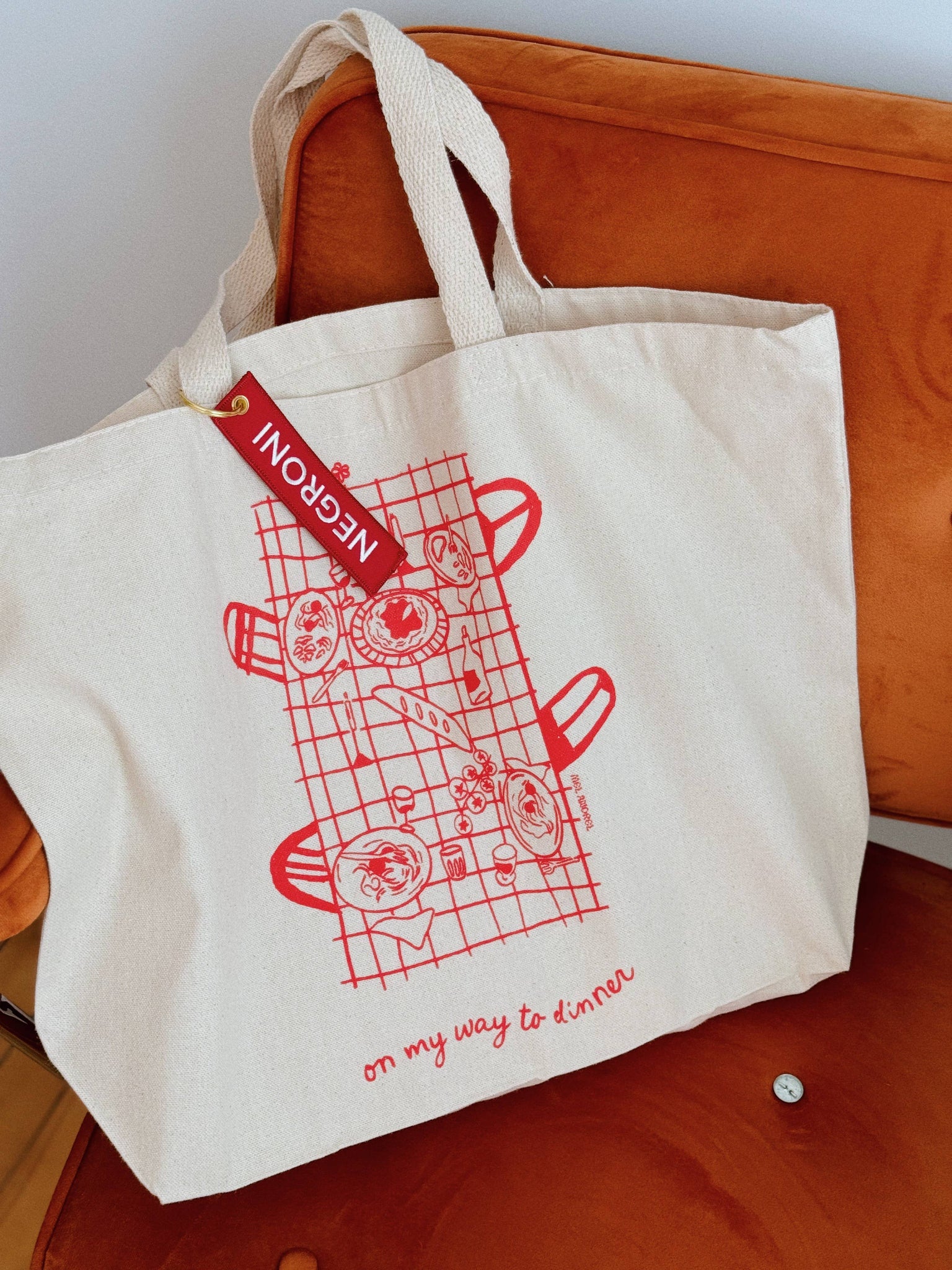 Dinner Party Canvas Tote Bag 