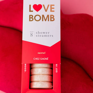 Love Bomb Shower Steamers - Santal - Set of 8 Tabs