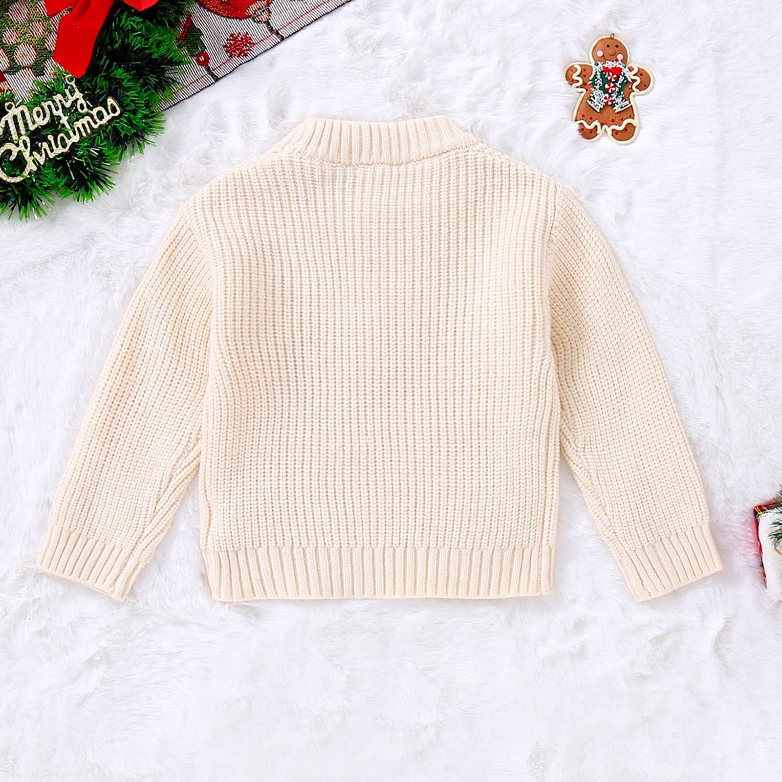 Christmas HOLLY JOLLY embroidered pullover