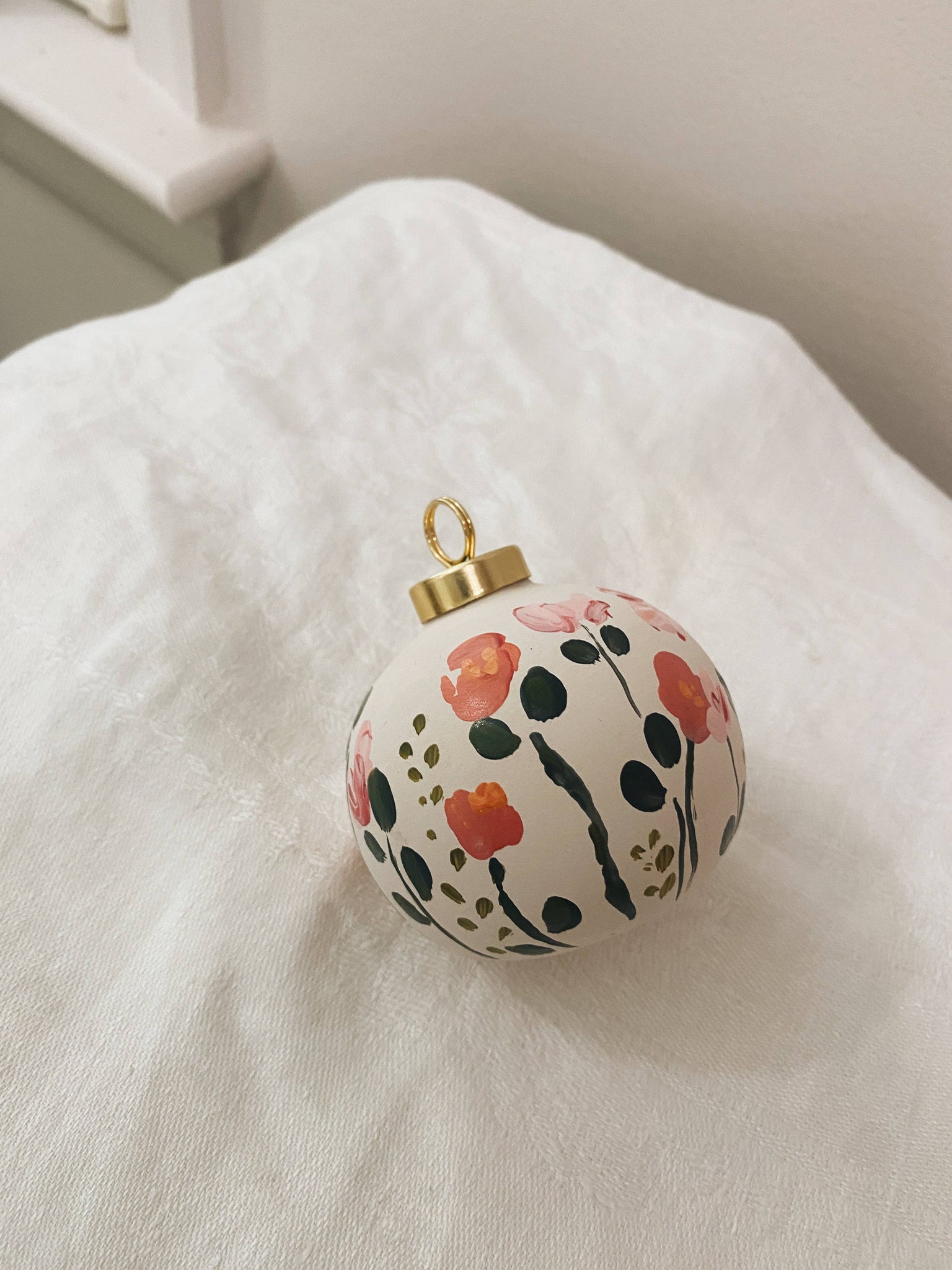 Hand Painted Ornament: Blue Sky