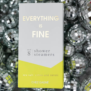 Everything is Fine Shower Steamers - Sea Salt, Citrus & Neroli - Set of 8 Tabs