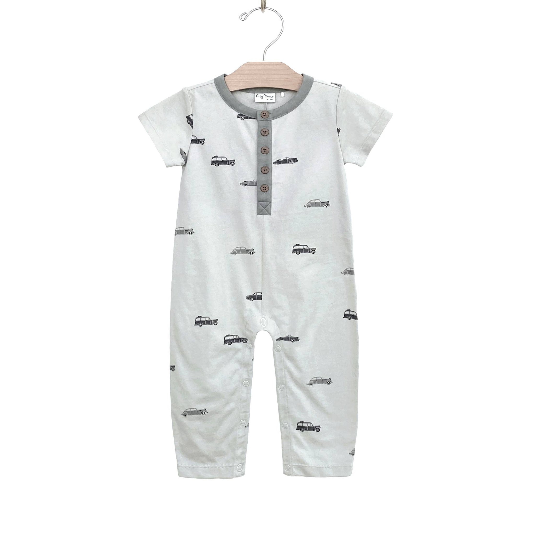 Henley Long Romper- Cars