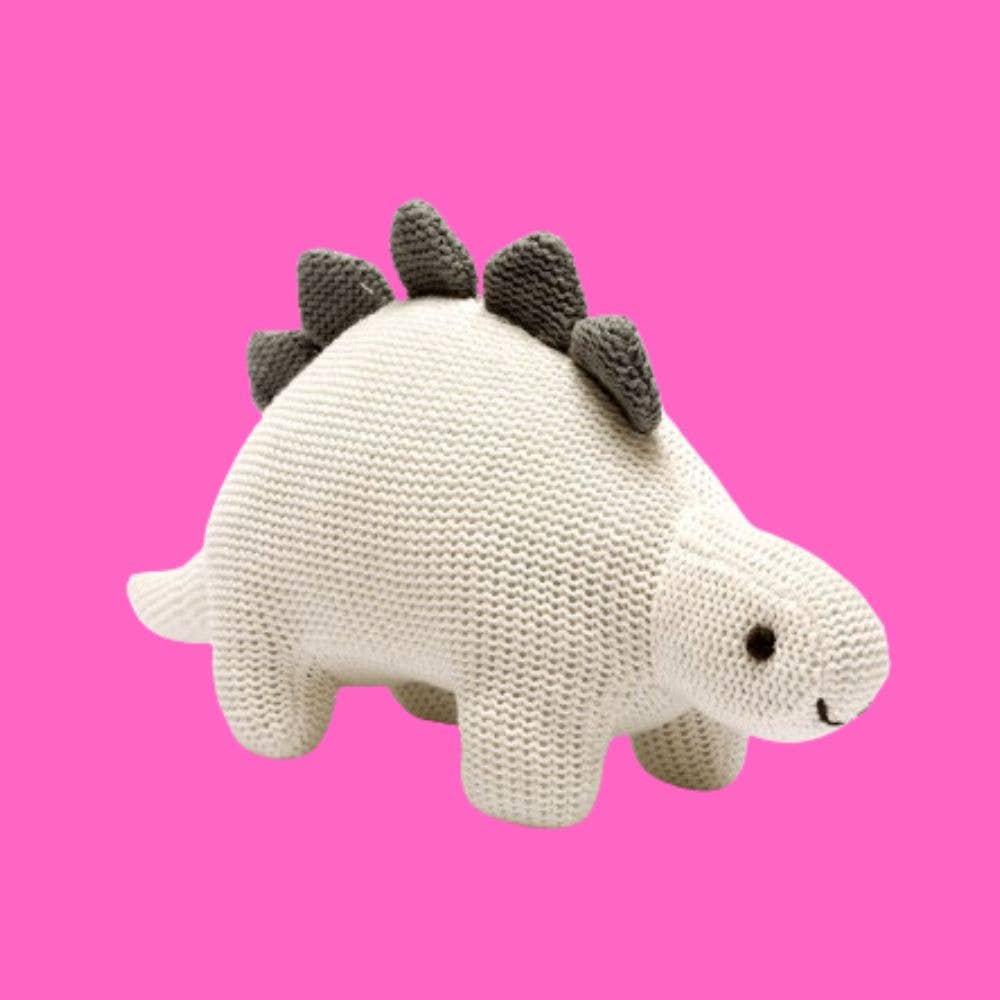 Knit Stegosaurus Dinosaur Rattle