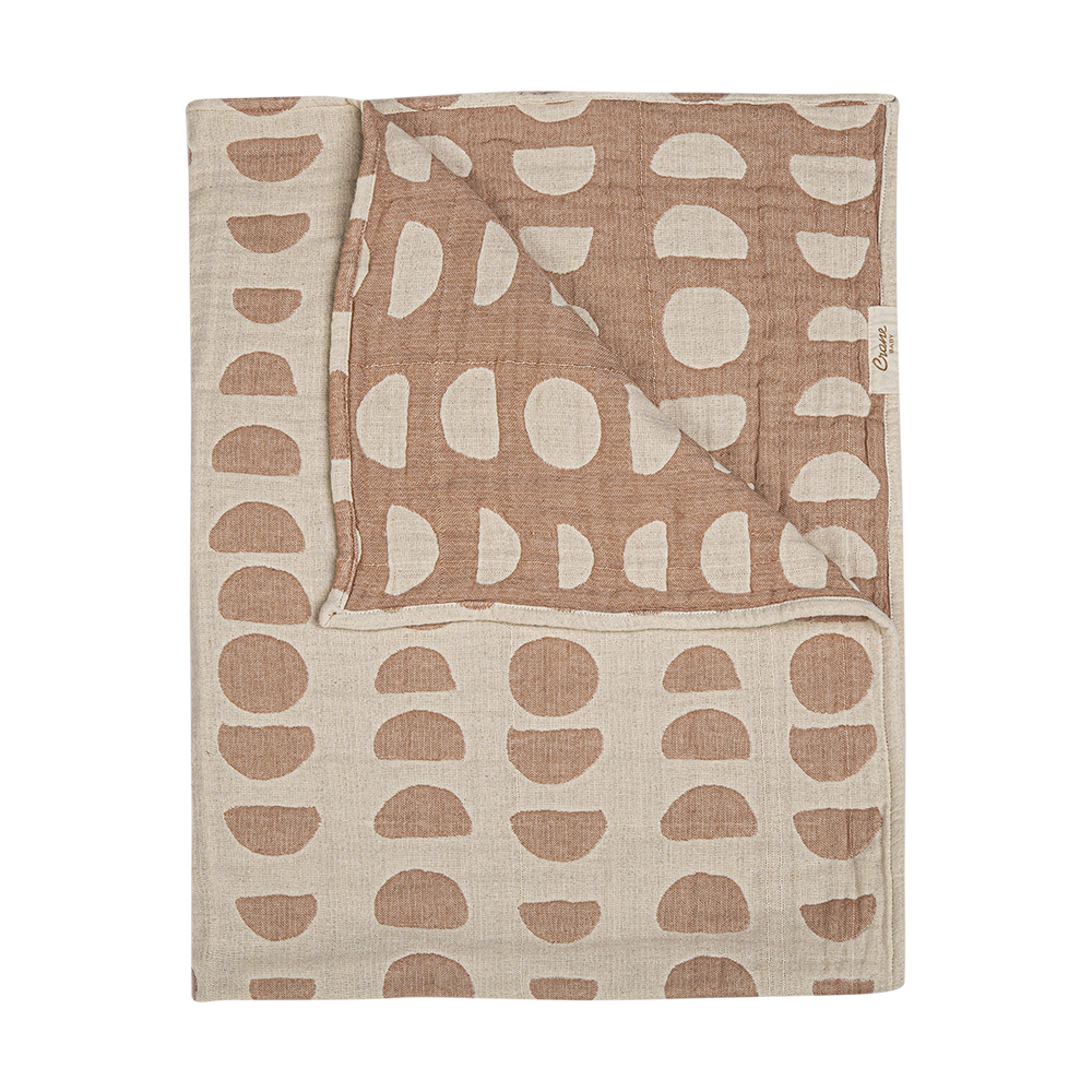 Jacquard Blanket Copper Moon Phase