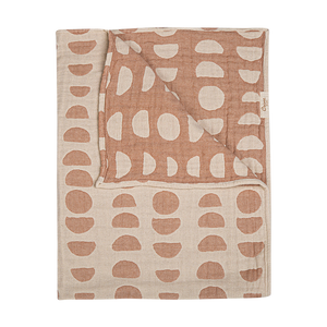 Jacquard Blanket Copper Moon Phase