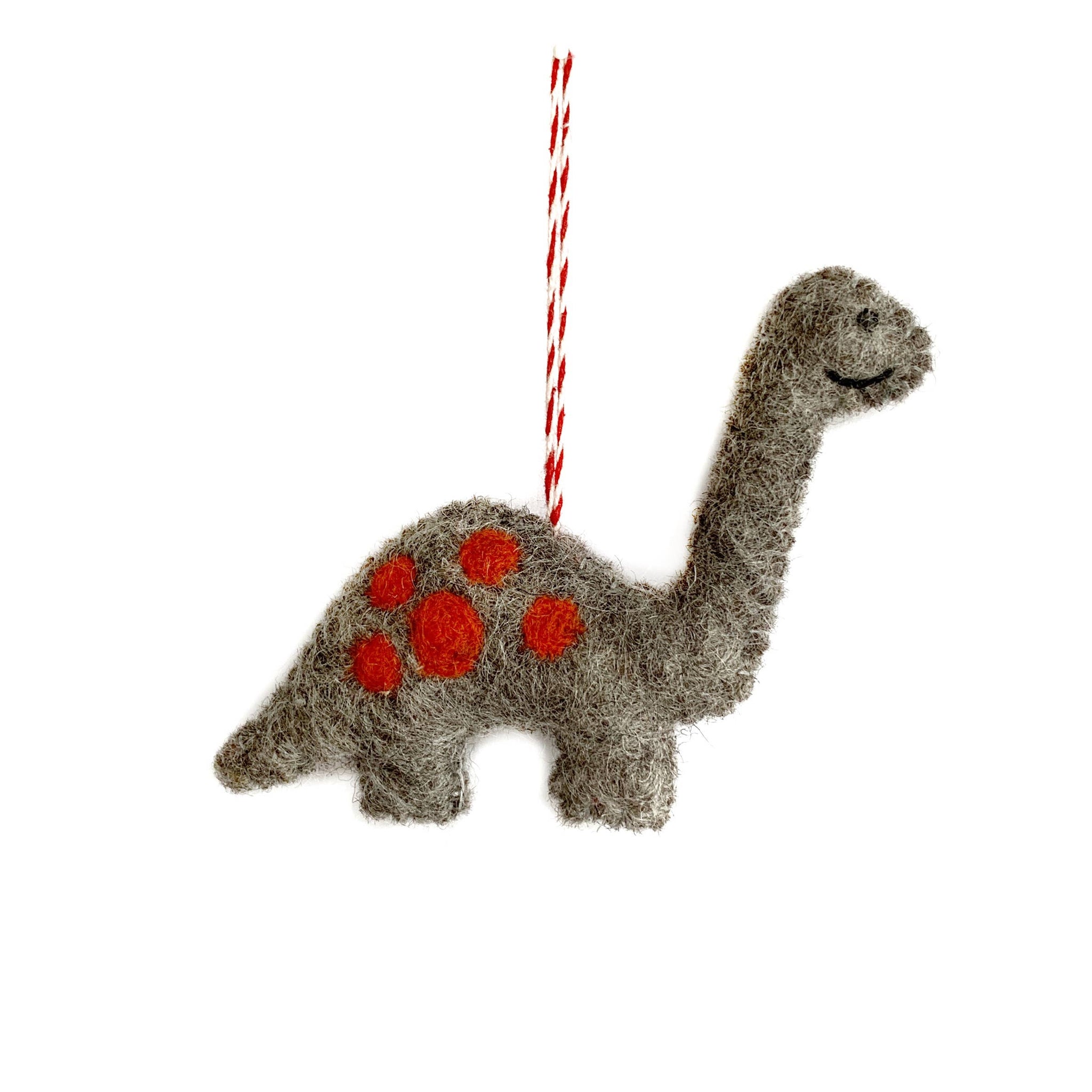 Dinosaur Felt Wool Christmas Ornament