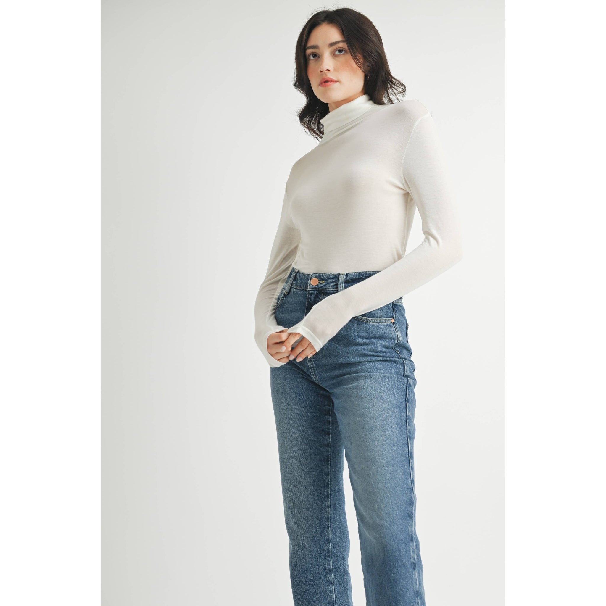 Benson Turtleneck Ivory