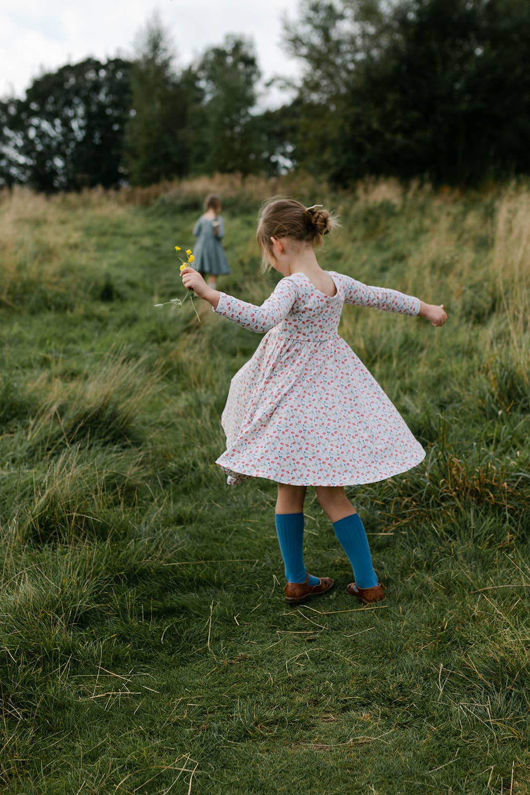 Twirl Dress - Cream Poppy