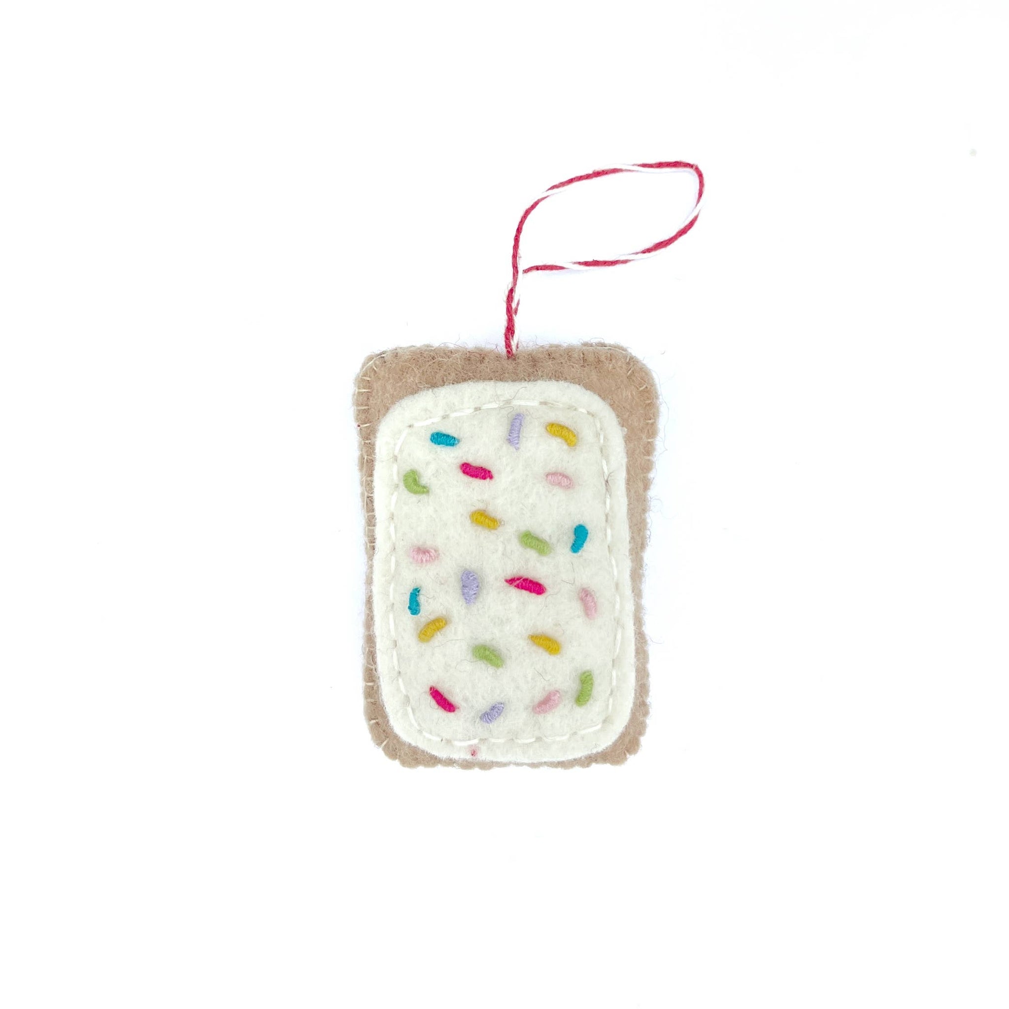 Pop Tart Felt Wool Christmas Ornament